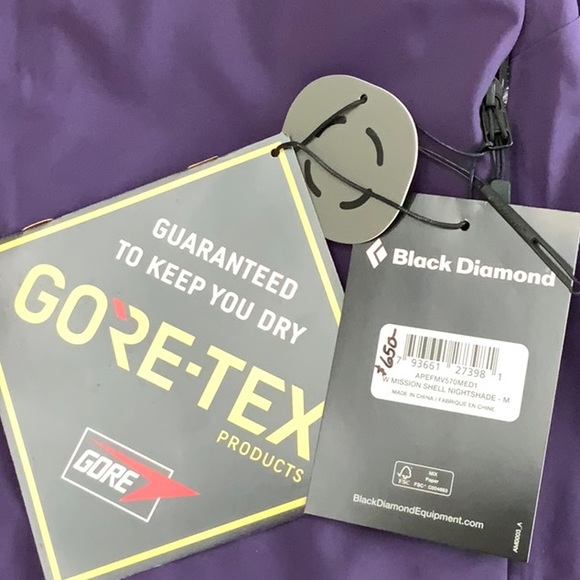 Black Diamond MISSION SHELL Jacket - Nighshade (purple) - Picture 13 of 16